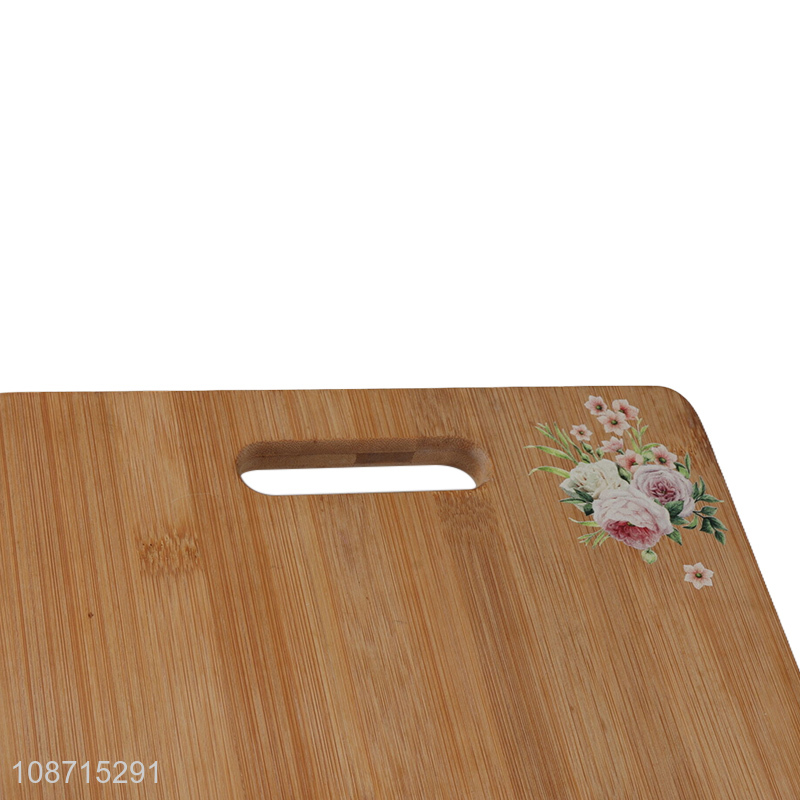 Wholesale floral print bamboo cutting board thickened chopping board