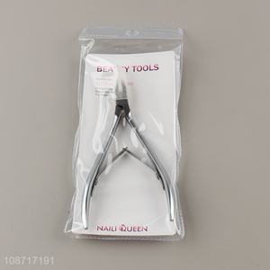 Custom logo nail care tool cuticle cutter cuticle nipper with double spring