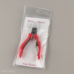 Wholesale professional heavy duty toenail clippers with non-slip silicone handle