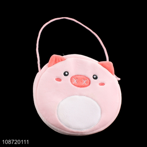 Wholesale kawaii pig bag cartoon animal fluffy crossbody shoulder bag