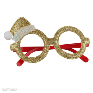 High quality glitter Christmas glasses Christmas party favors photo props