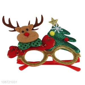High quality glitter Christmas glasses Xmas eyeglasses holiday party favors