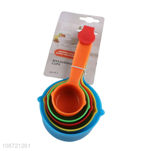 Top sale plastic kitchen measuring cup and <em>spoon</em> set wholesale