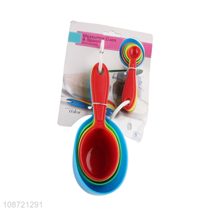Factory price multicolor plastic measuring tool measuring <em>spoon</em> set