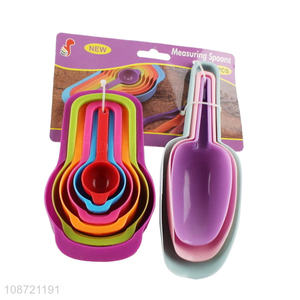 Factory supply 9pcs plastic measuring <em>spoon</em> ice scoop set for sale