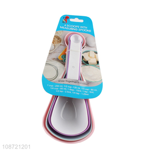 Top sale plastic 4pcs ice scoop set with measuring <em>spoon</em> for kitchen
