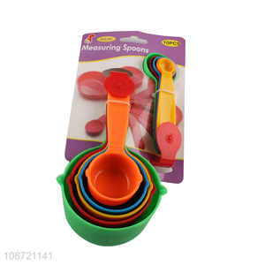 Hot selling 10pcs multicolor measuring tool measuring <em>spoon</em> set wholesale