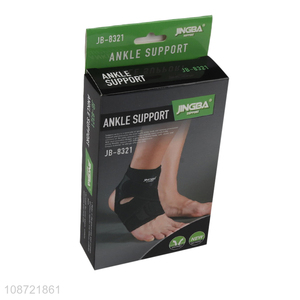 Most popular gym fitness ankle support straps with heel exposure for sale