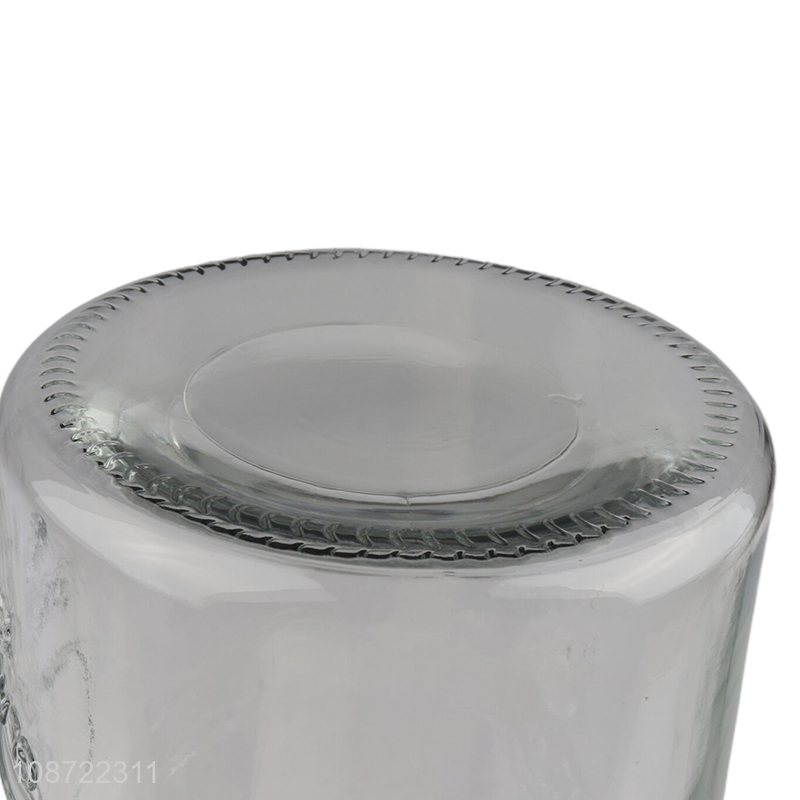 Hot products home kitchen clear glass sealed candy cookies storage jar for sale