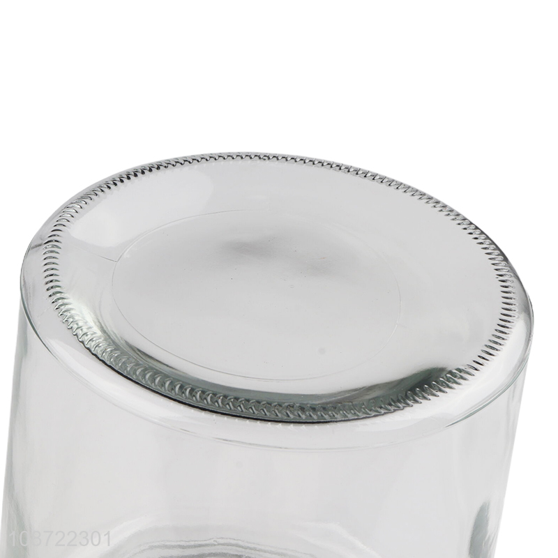 Yiwu market clear sealed glass food container candy snack storage jar