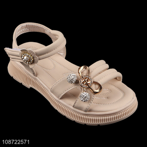 New arrival soft comfortable girls kids casual sandal for summer