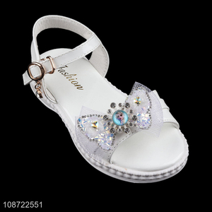 China factory summer girls children open toe fashion sandals for sale