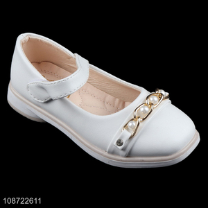 Most popular fashion girls children soft sole casual leather shoes wholesale