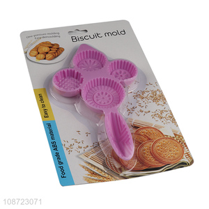 Wholesale food grade bpa free plastic mooncake molds non-stick cookies molds