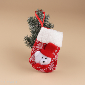 High quality hanging christmas stocking for xmas tree decoration