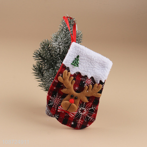 Top selling xmas tree hanging ornaments christmas stocking for gifts