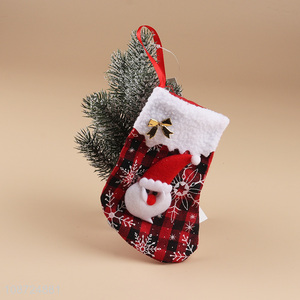 Most popular hanging xmas tree christmas stocking for christmas gifts