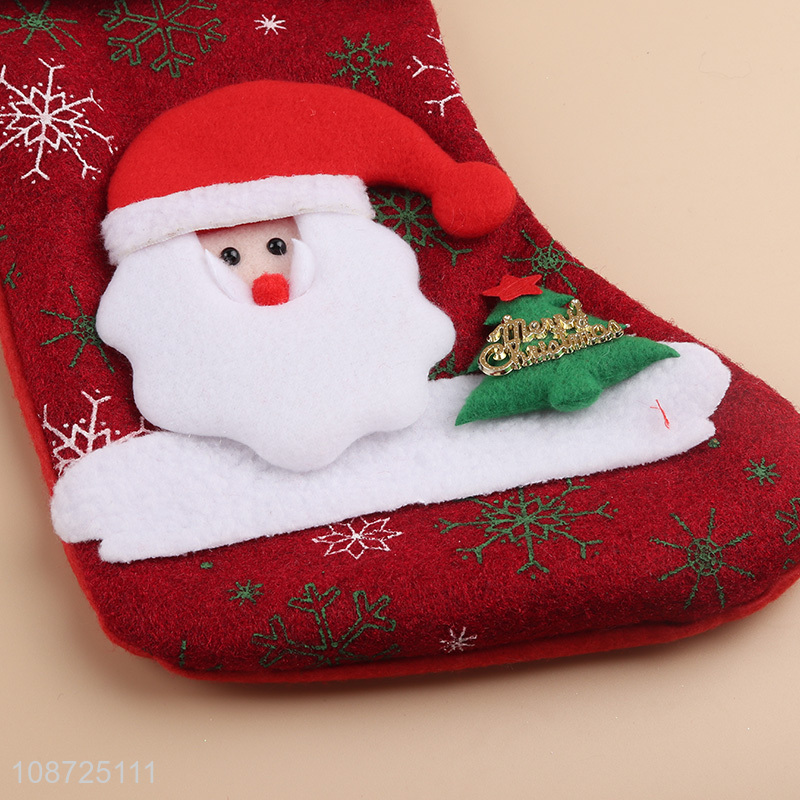 Best price santa claus christmas stocking for xmas tree decoration