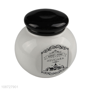 Most popular ceramic kitchen sugar candy storage jar for sale