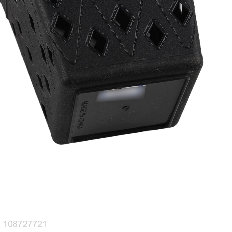 Hot selling black plastic desktop storage basket mini dustbin wholesale