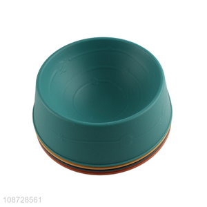 Wholesale non-slip cat bowl plastic dog water bowl feeding bowl
