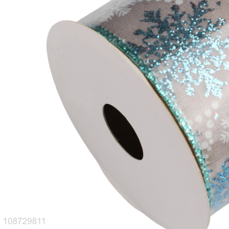 Online wholesale holiday printed Christmas ribbons for home decoration