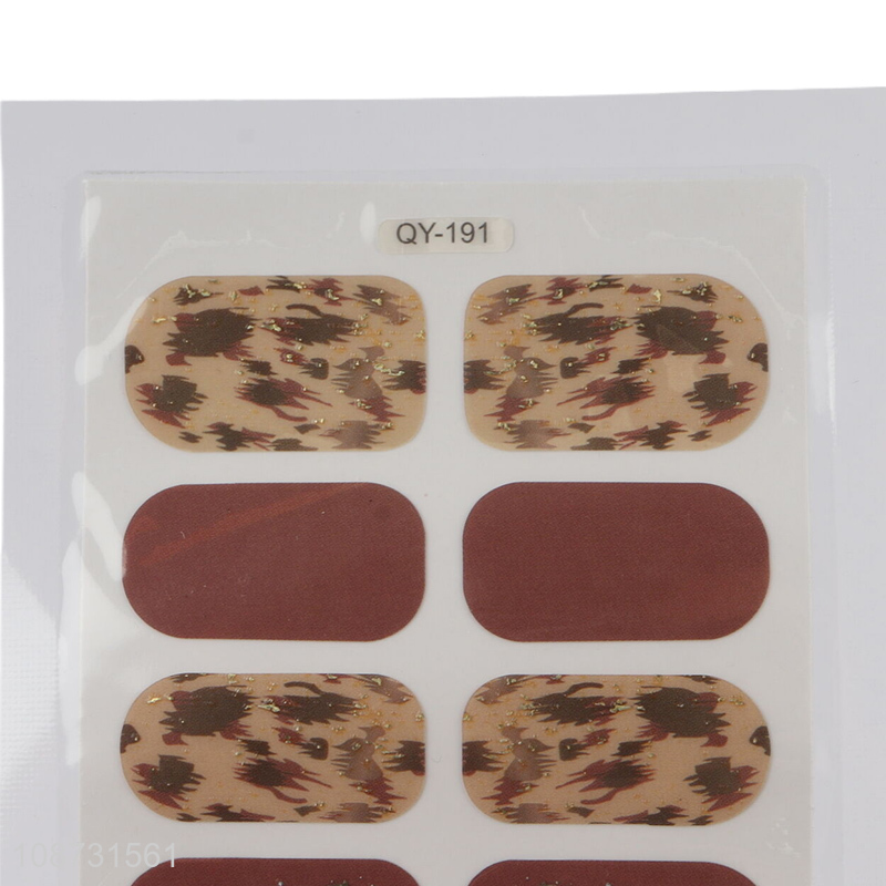 Hot selling full nail polish strips nail stickers for nail art