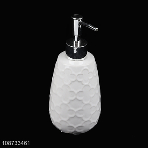 Hot selling luxury ceramic liquid soap dispenser ceramic shampoo bottle