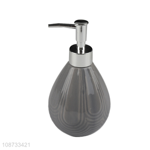 Good quality household press type empty ceramic hand soap dispenser bottle