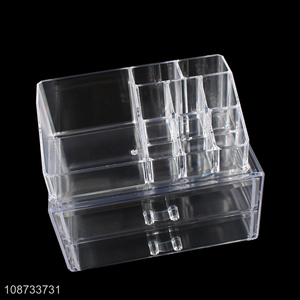 Top selling clear plastic cosmetic makeup storage box storage drawer