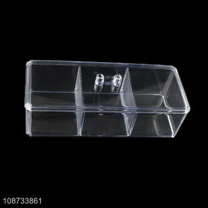 China supplier clear plastic cosmetic makeup organizer storage box for sale