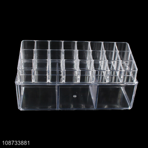 Yiwu market desktop clear makeup cosmetic display stand storage box for sale