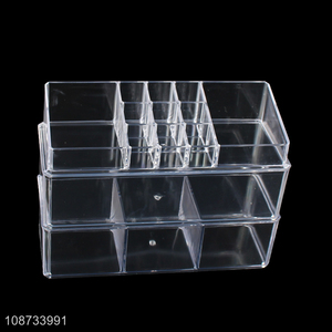 Top selling transparent makeup organizer cosmetic display storage box