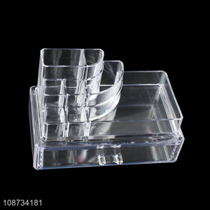 China supplier clear makeup organizer lipstick jewelry display stand storage box