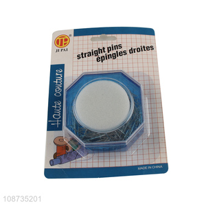 Good price straight pins dressmaker pins with octagonal plastic box