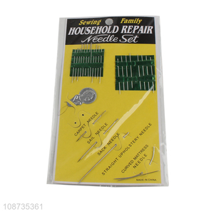 Online wholesale heavy duty hand sewing needles with sewing threader