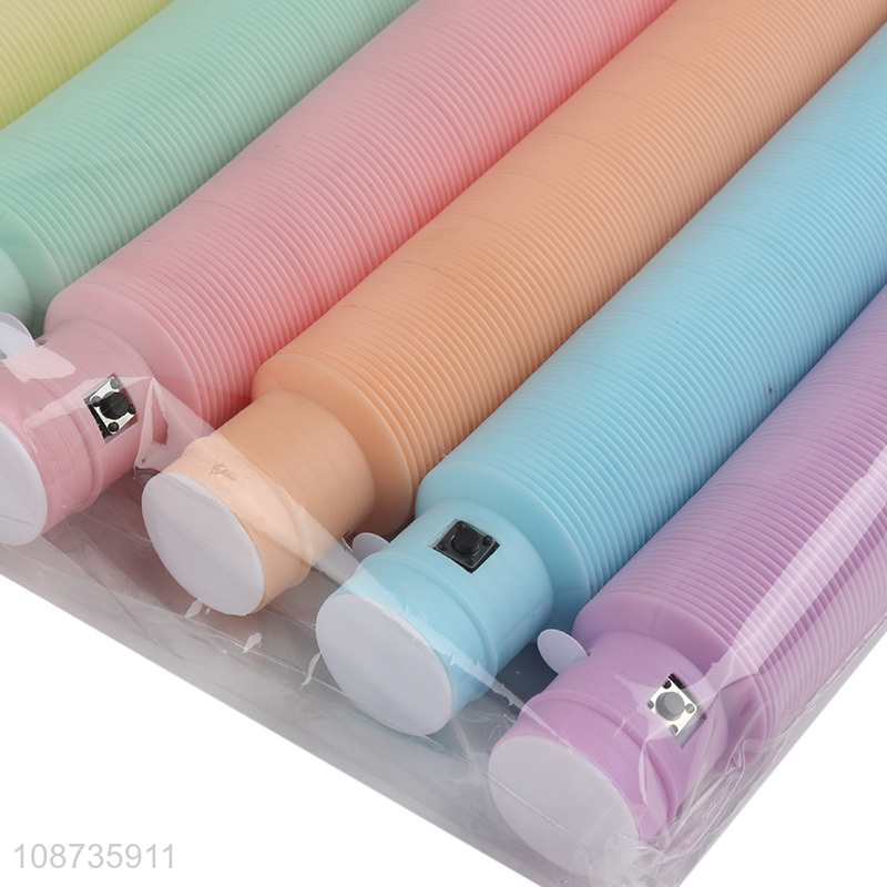 Factory price led light-up pop tube fidget sensory toys for sale