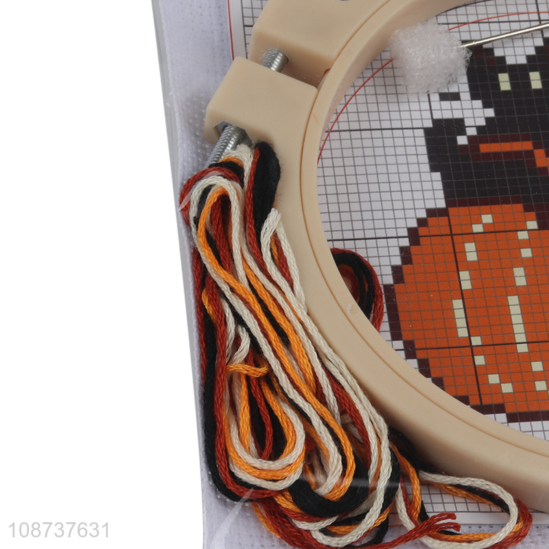 Good selling halloween decoration diy cross stitch kit embroidery crafts
