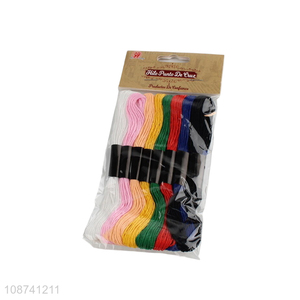 Factory supply 8 colors embroidery floss kit cross stitch threads