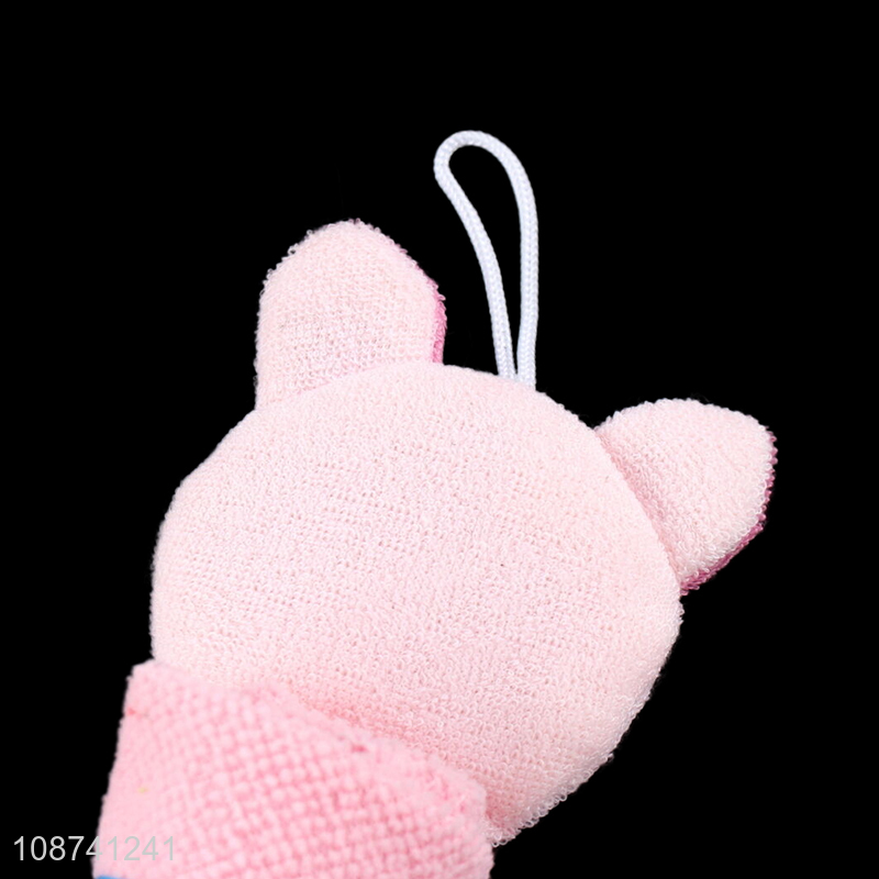 New product cute cartoon absorbent hanging hand towel for kids