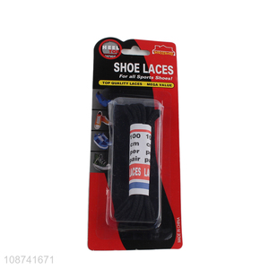 Top quality black shoe accessories shoe laces for all sports shoes