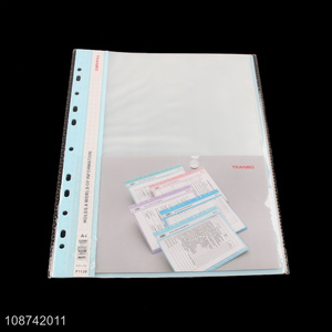 Good selling school office supplies clear pvc A4 file folder wholesale