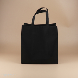 Best selling black lightweight shopping bag eco-friendly tote bag wholesale