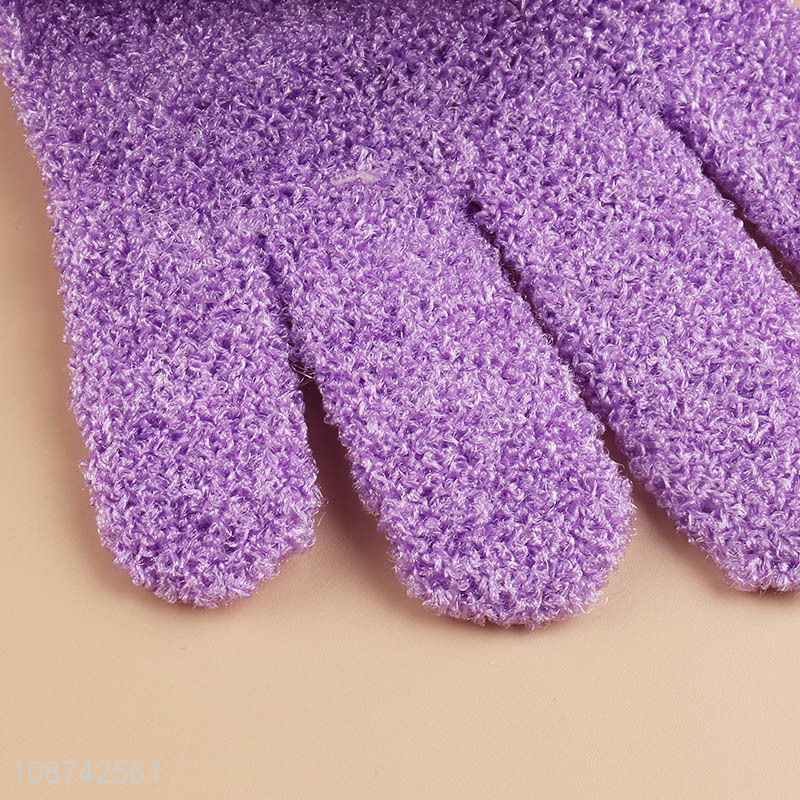 Wholesale heavy duty bath gloves exfoliating bath scrubbers exfoliating gloves