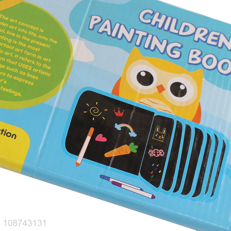 Yiwu market children diy painting book drawing toys set for sale