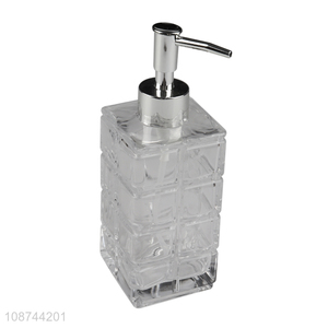 Good selling glass container bathroom liquid soap dispenser wholesale