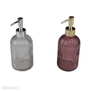 Popular products glass hand sanitizer bottle liquid soap dispenser for bathroom