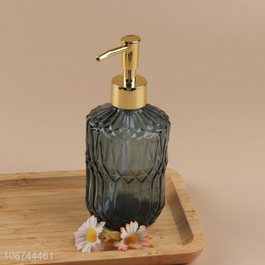 Yiwu market glass bathroom accessories liquid soap dispenser bottle for sale