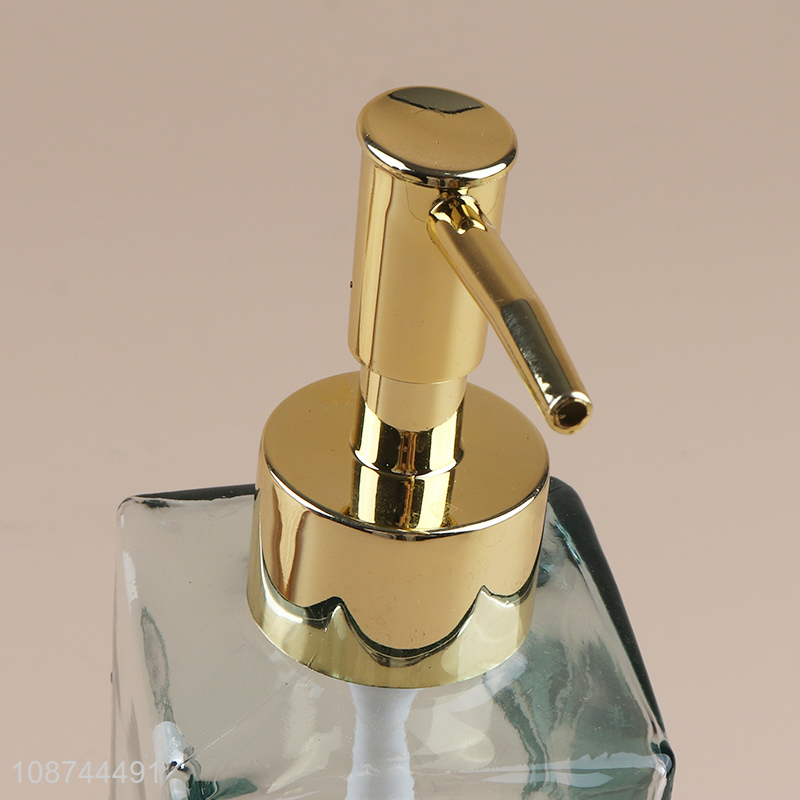 Top quality clear bathroom accessories liquid soap dispenser bottle hand pump bottle