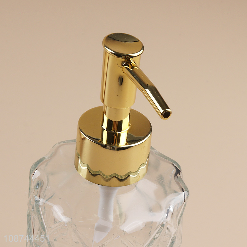 Latest products bathroom accessories clear liquid soap dispenser bottle for sale